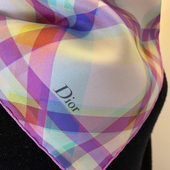 NWOT Dior Silk Scarf - Picture 2 of 6
